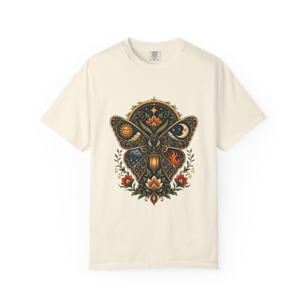 Elemental Folk Moth Celestial T-Shirt Graphic