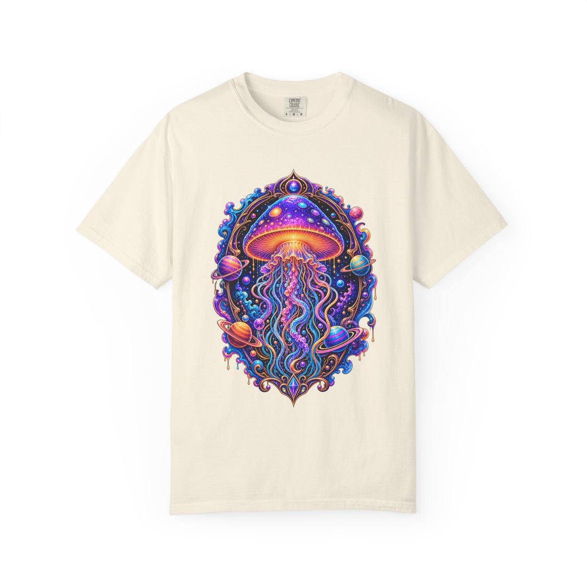 Cosmic Mushroom Jellyfish T-Shirt Graphic