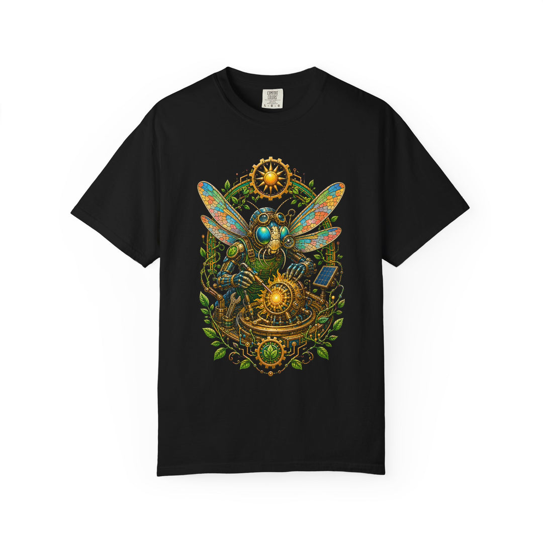 Solar Punk Dragonfly Mechanic T-Shirt Graphic