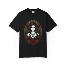 Gothic Rose Portrait T-Shirt Graphic