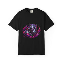 Red Violet Liquid Chrome Panther Graphic Tee