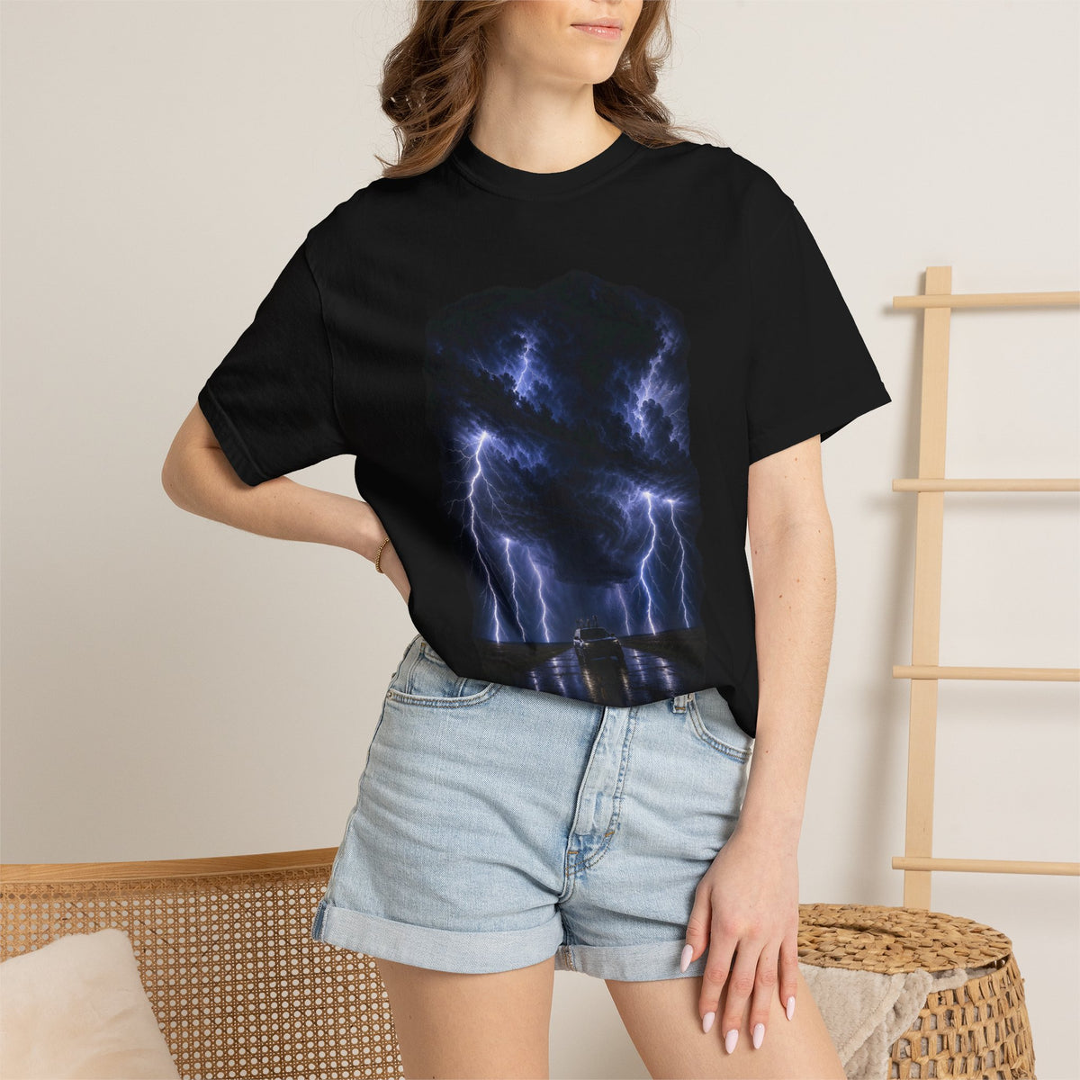 Lightning Cage Storm Chaser Graphic Tee
