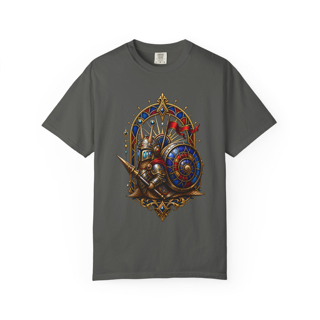 Future Medieval Snail Knight T-Shirt Graphic