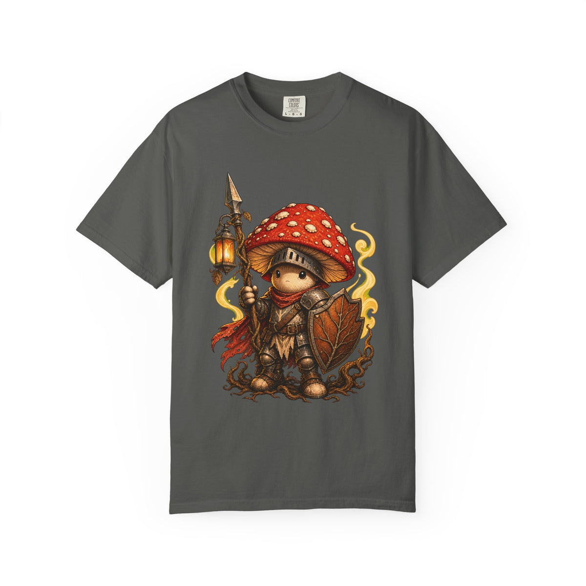 Mushroom Knight Lantern T-Shirt Graphic