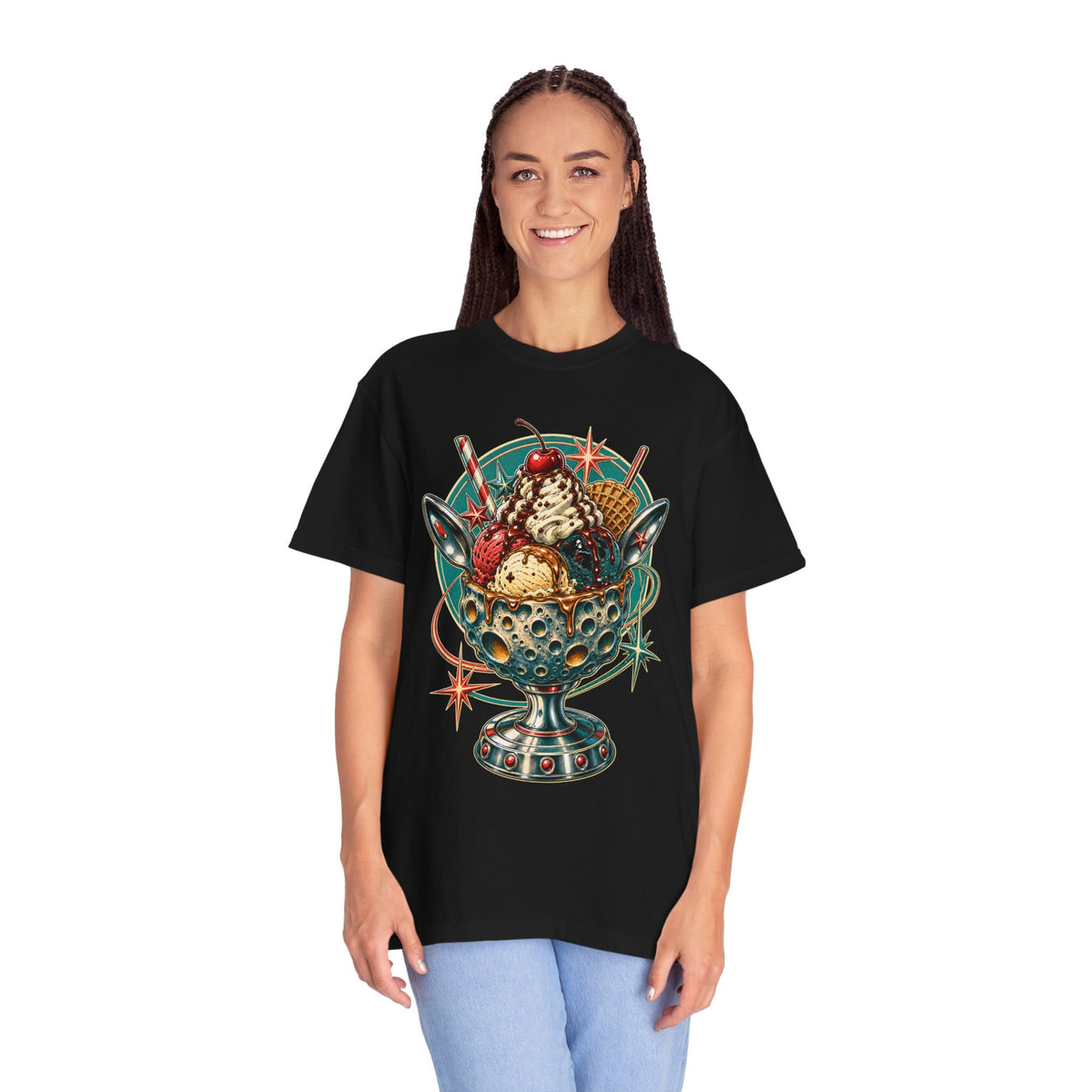 Retro Diner Meteor Sundae T-Shirt Graphic