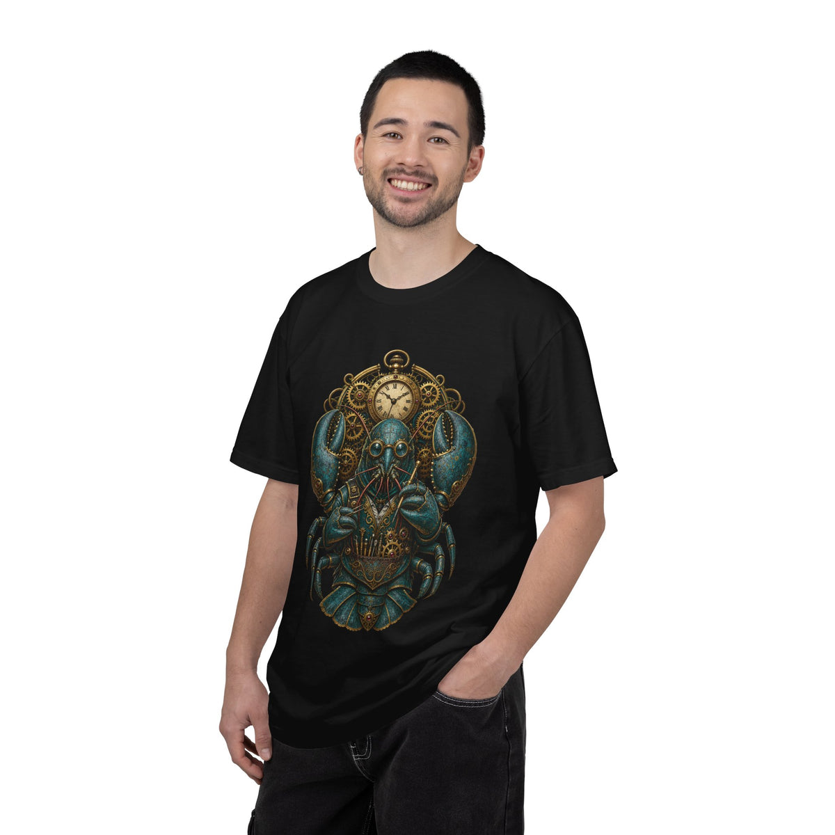 Verdigris Lobster Clockmaker T-Shirt Graphic