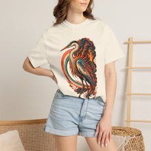 Deck-Stripe Volcano Heron Graphic Tee