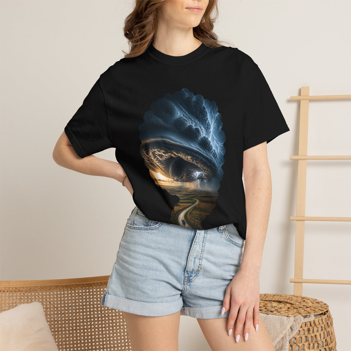 Eye of the Supercell Storm Chaser Graphic Tee