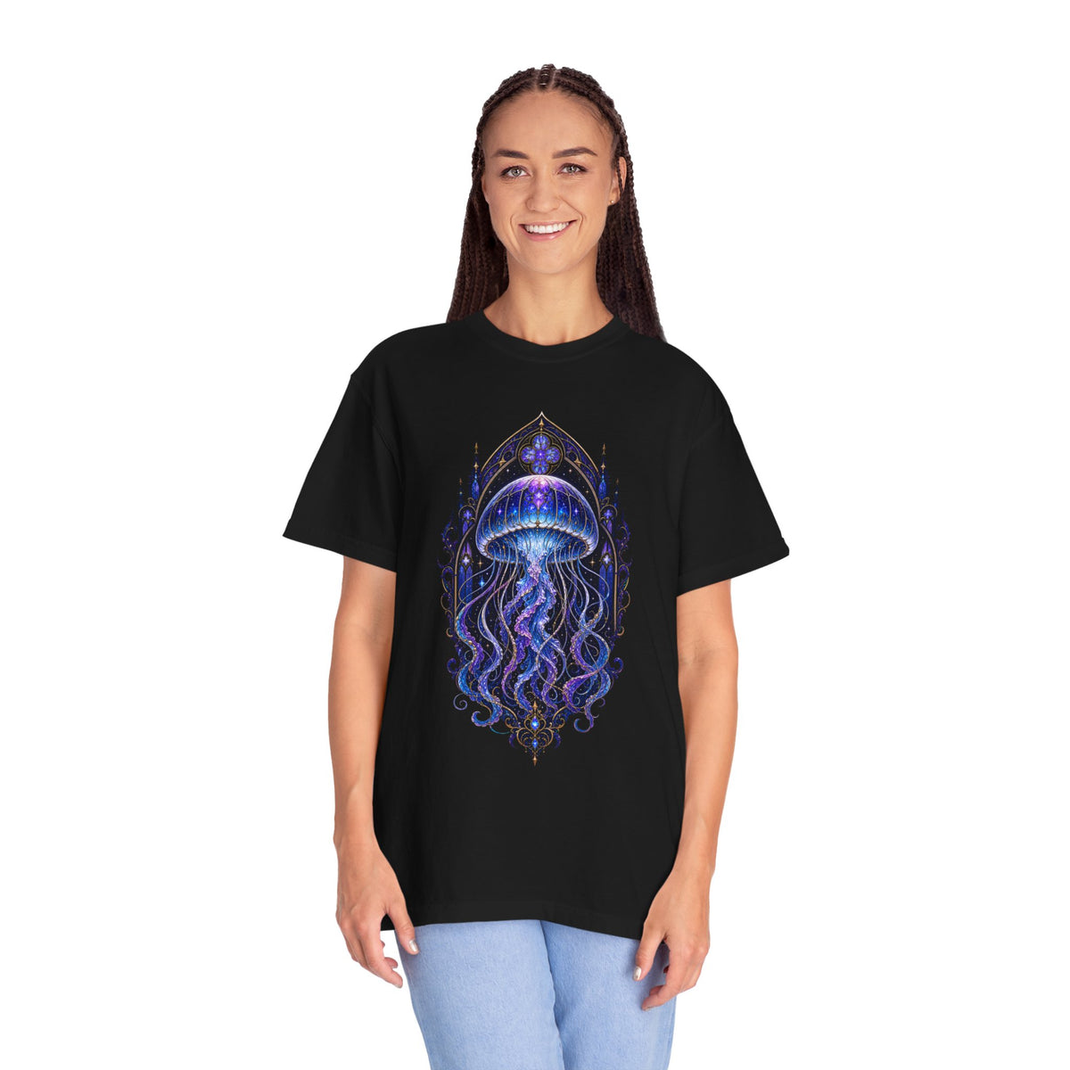 Midnight Jellyfish Cathedral T-Shirt Graphic
