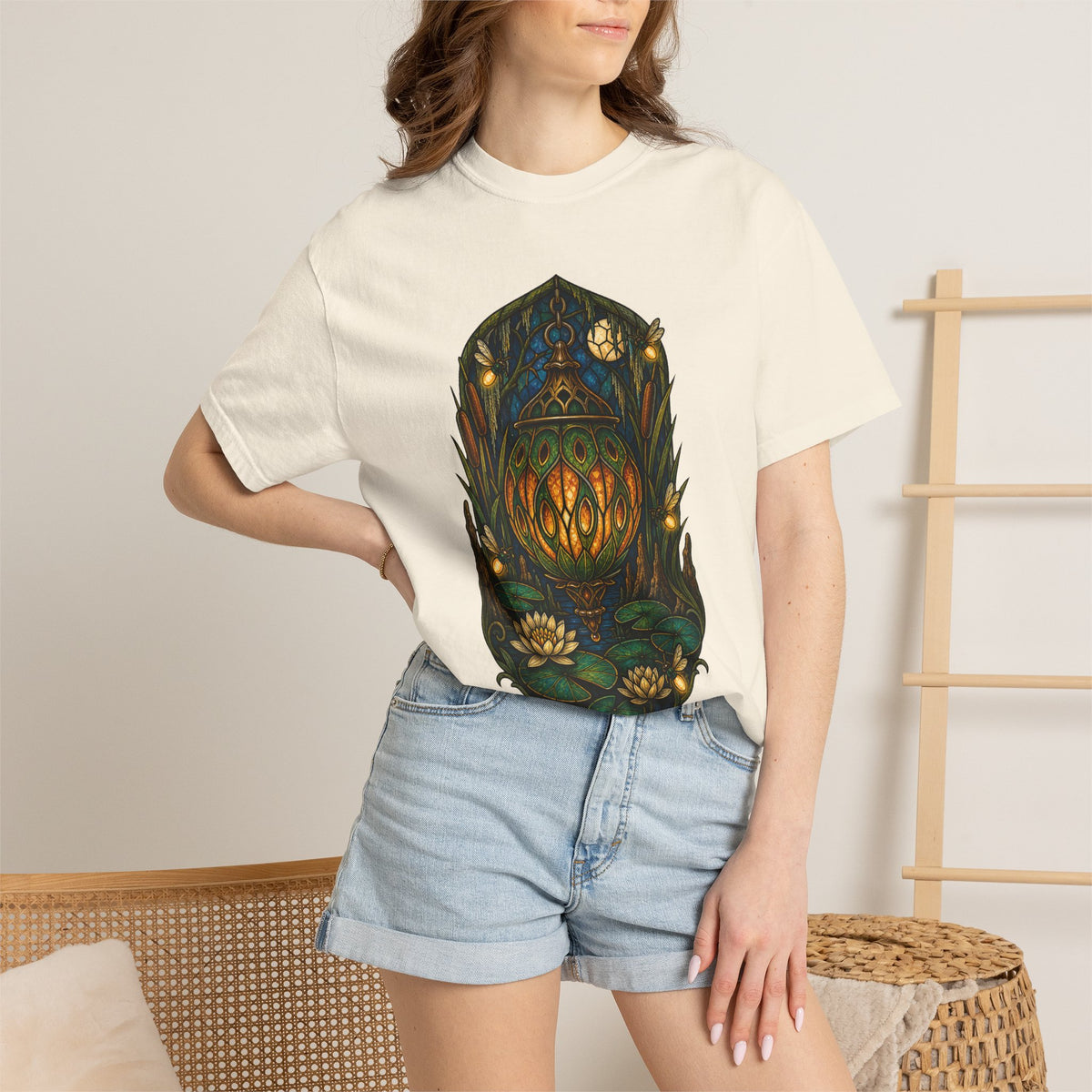 Swamp Lantern Relic Graphic T-Shirt