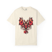 Psychedelic Hibiscus Bat Graphic Tee