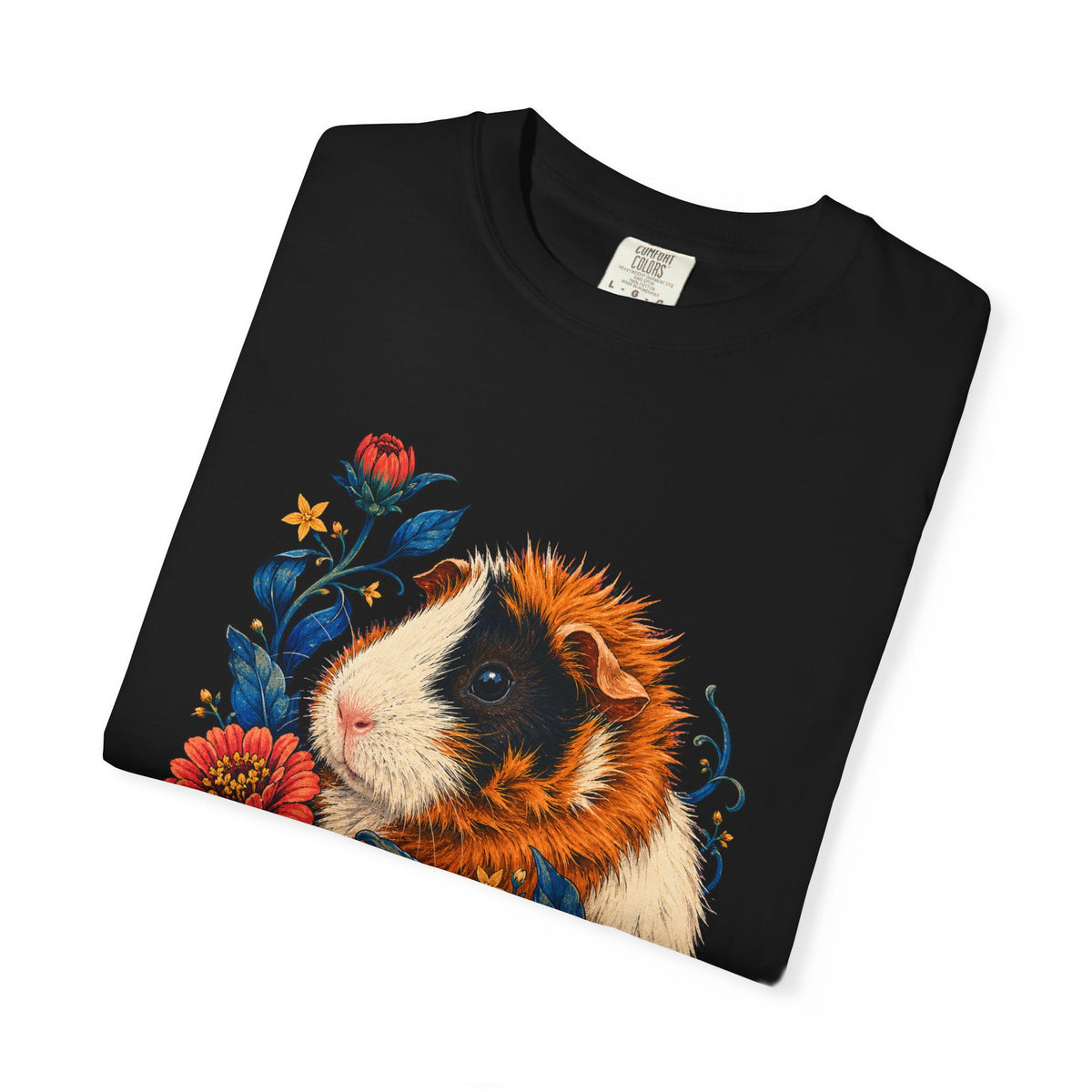Spiky Zinnia Guinea Pig Floral Graphic Tee