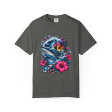 Y2K Surf Hibiscus Shark T-Shirt Graphic