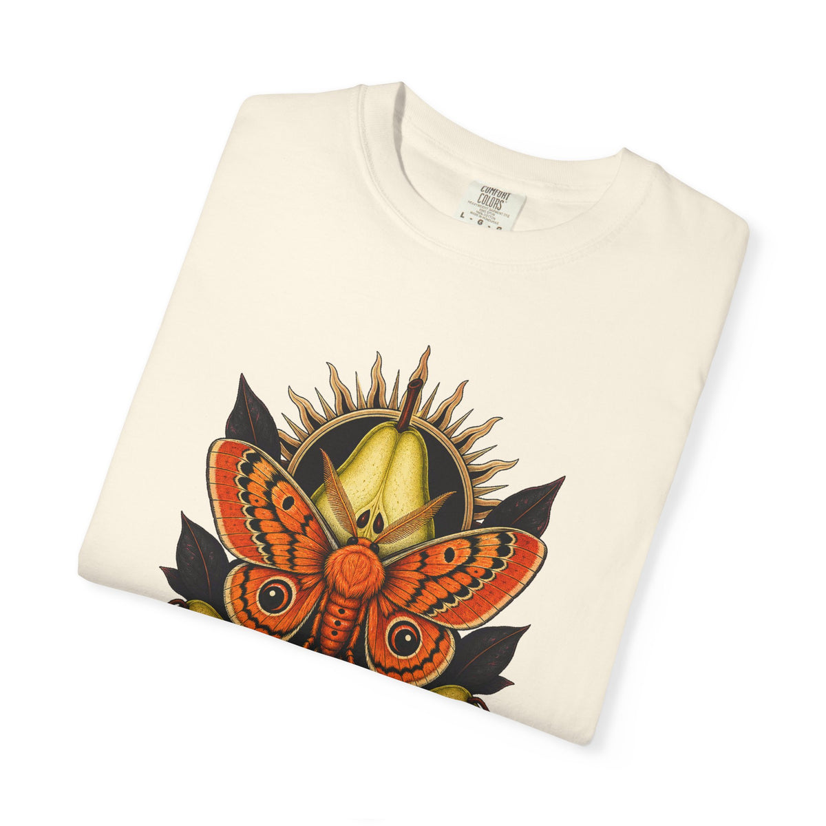 Tangerine Tiger Moth Compass Graphic Tee