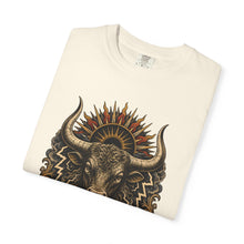 Woodcut Thunder Bull T-Shirt Graphic