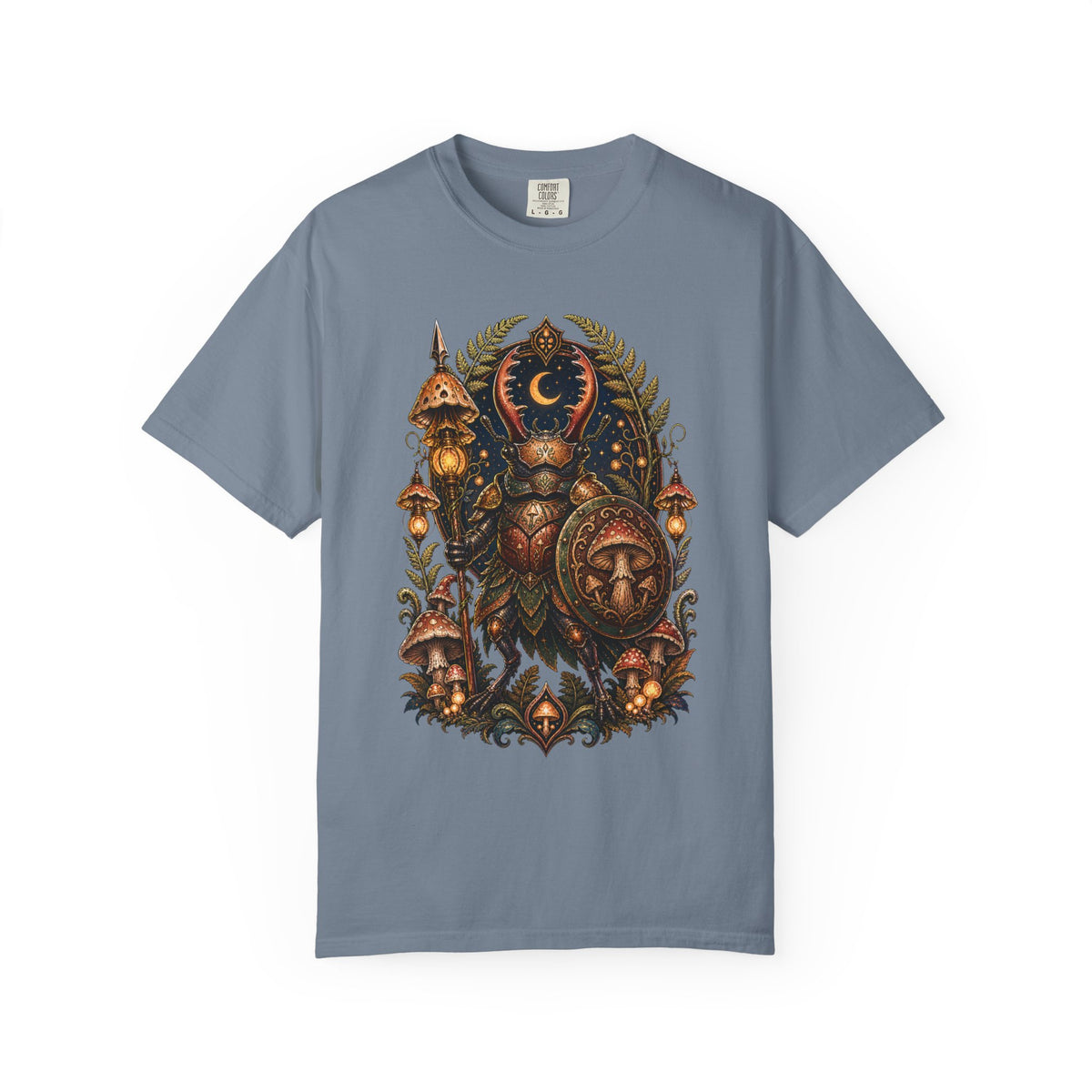 Mushroom Beetle Guardian T-Shirt Graphic