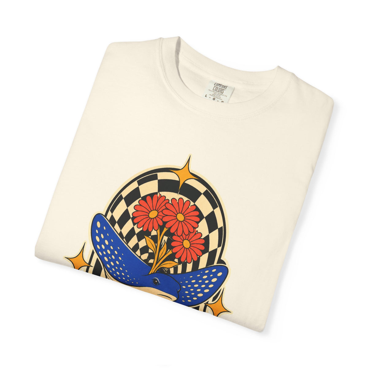 Cobalt Manta Checker Graphic Tee