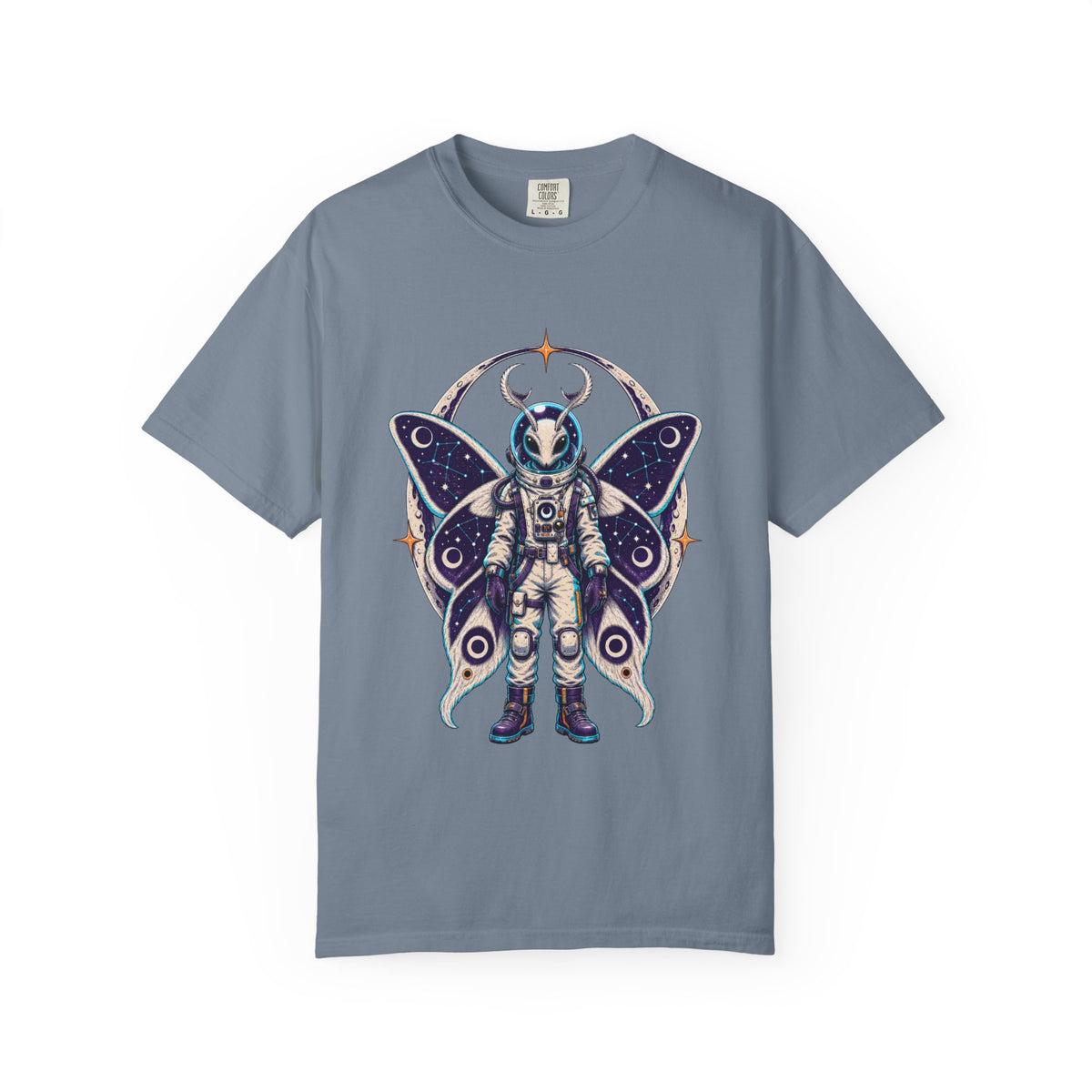 Alien Moth Astronaut Graphic T-Shirt