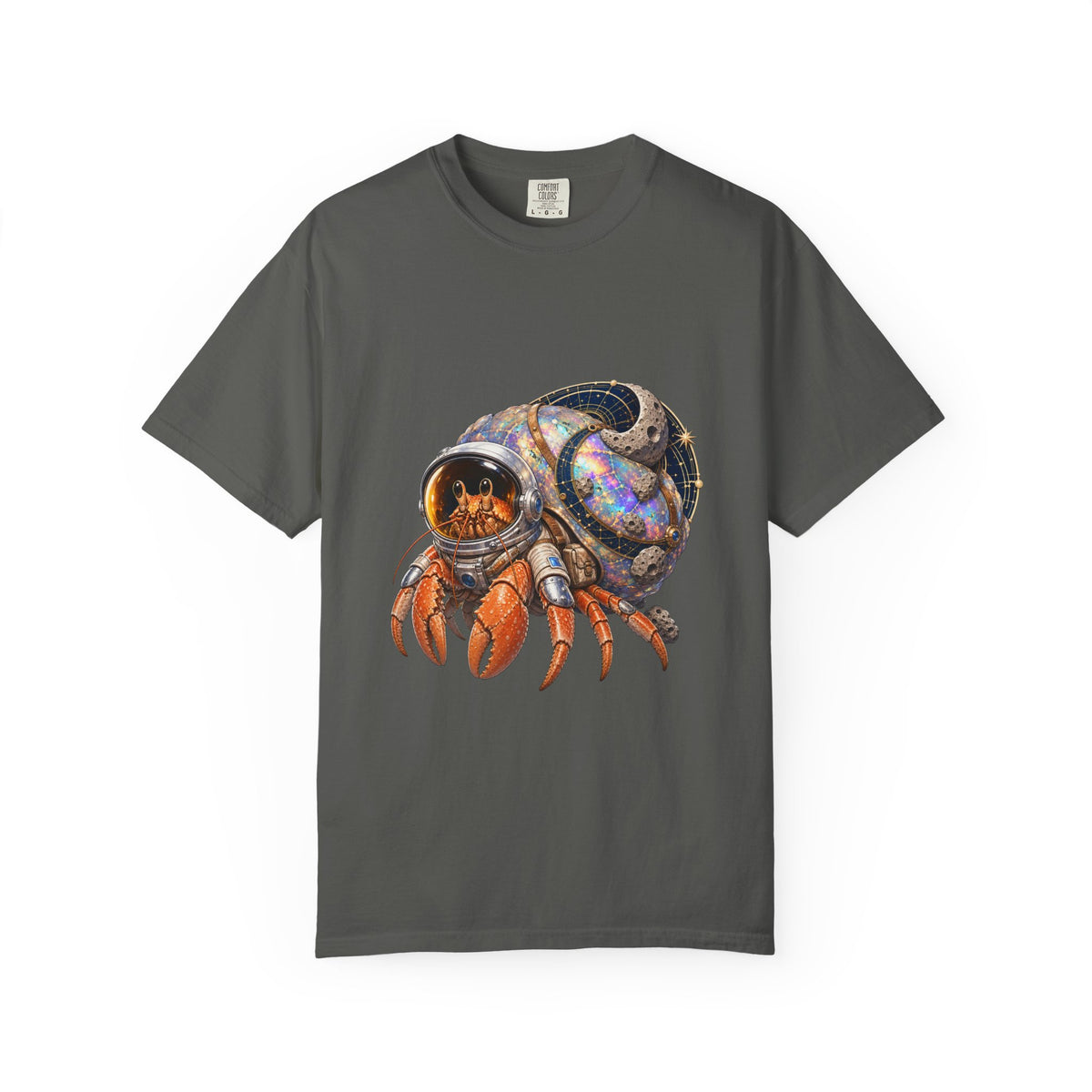 Opal Shell Hermit Crab Astronaut Graphic Tee