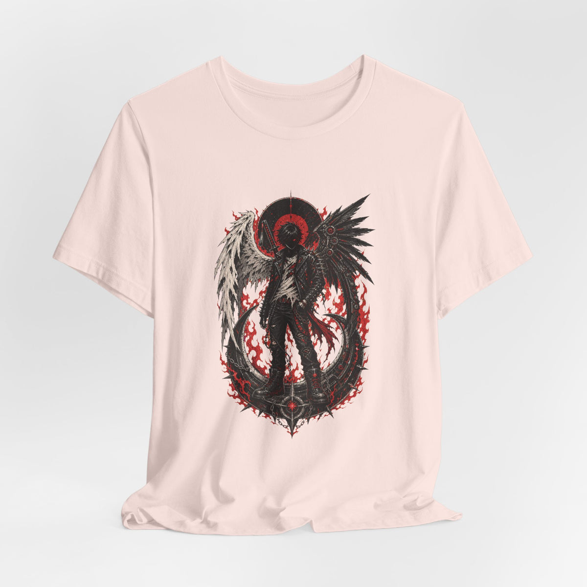 Fallen Angel Biker T-Shirt Graphic