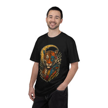 Punk Patchwork Moon Tiger T-Shirt Graphic