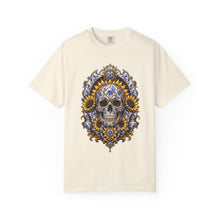 Kintsugi Sunflower Skull Relic T-Shirt Graphic