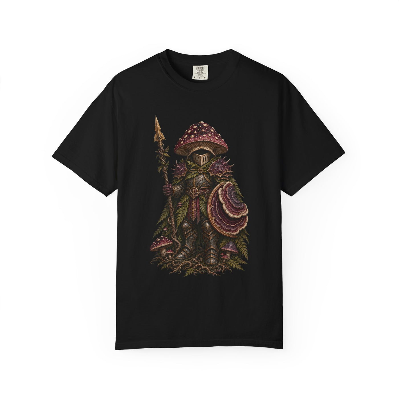 Gothic Mushroom Knight Graphic Tee