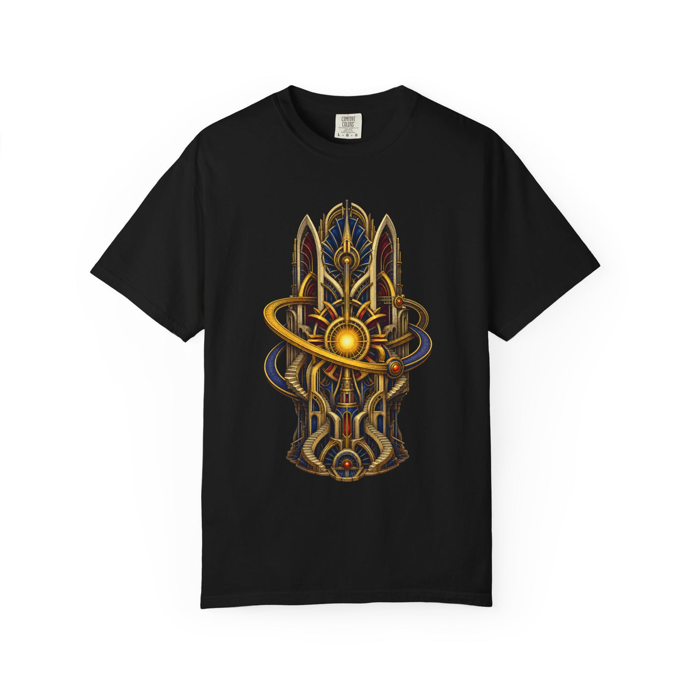Solar Cathedral Engine Surreal Graphic Tee