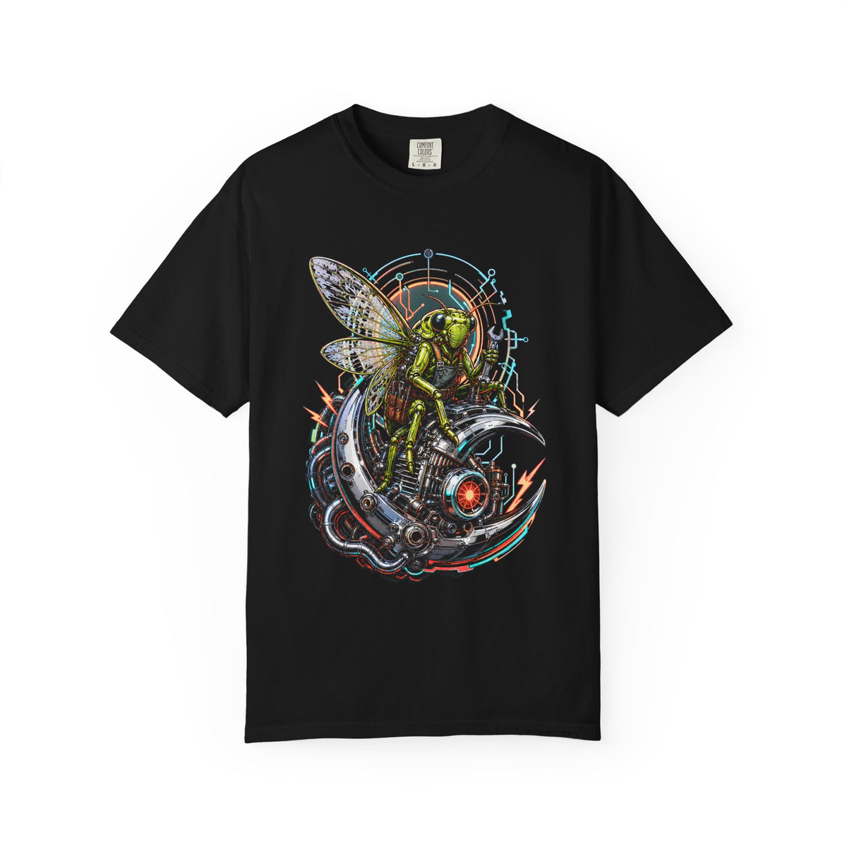 Chartreuse Cicada Mechanic T-Shirt Graphic