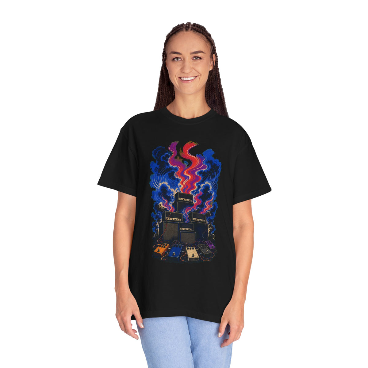 Shoegaze Feedback Amp Wall Graphic Tee