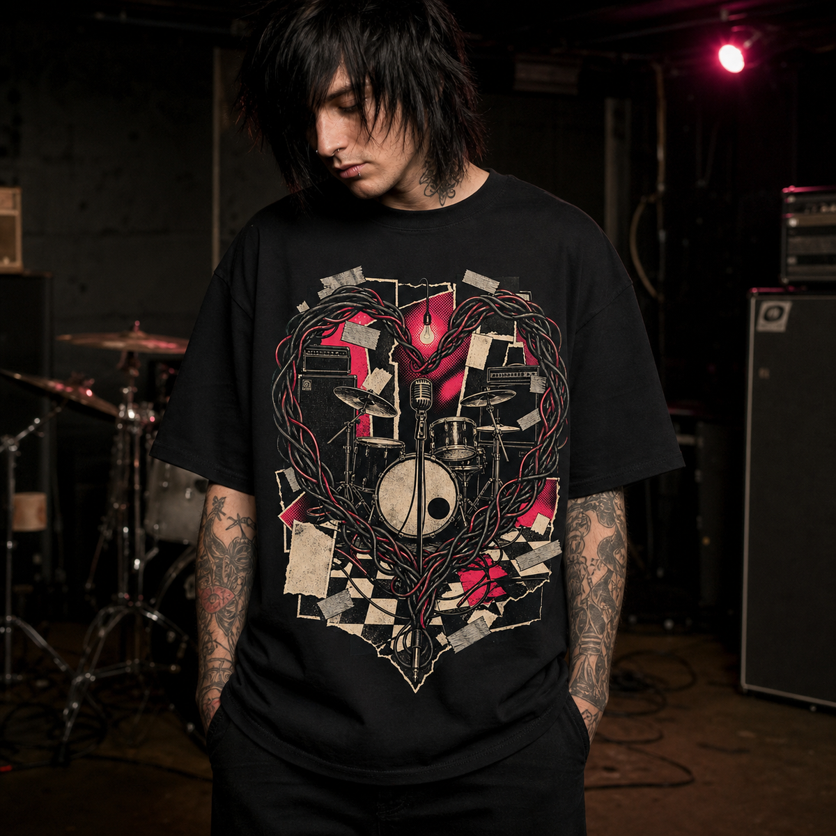 Basement Noise Heavy Oversized Emo Tee