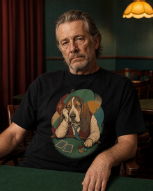 Basset Hound Bad Beat Vintage Poker Graphic Tee
