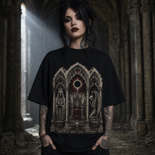 Cathedral Triptych Heavy Oversized Gothic Tee