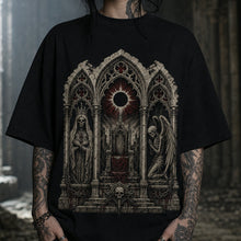 Cathedral Triptych Heavy Oversized Gothic Tee