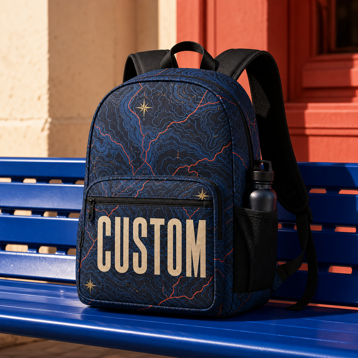 Custom All-Over Backpack — Made From Your Idea example artwork