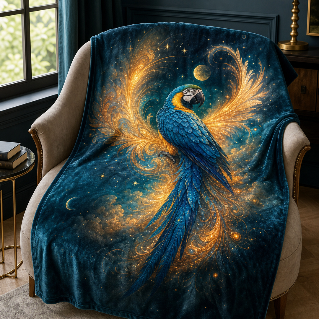 Custom Bird Mythic Familiar Velveteen Blanket