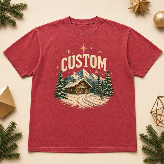 Custom Christmas Comfort Colors 1717 T-Shirt — Made From Your Idea