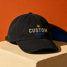 Custom embroidered dad cap with CUSTOM artwork