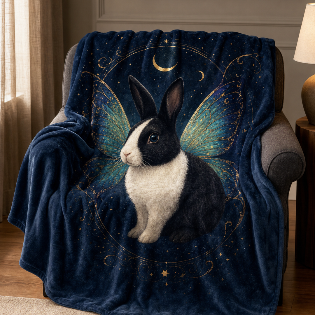 Custom Rabbit Mythic Familiar Velveteen Blanket