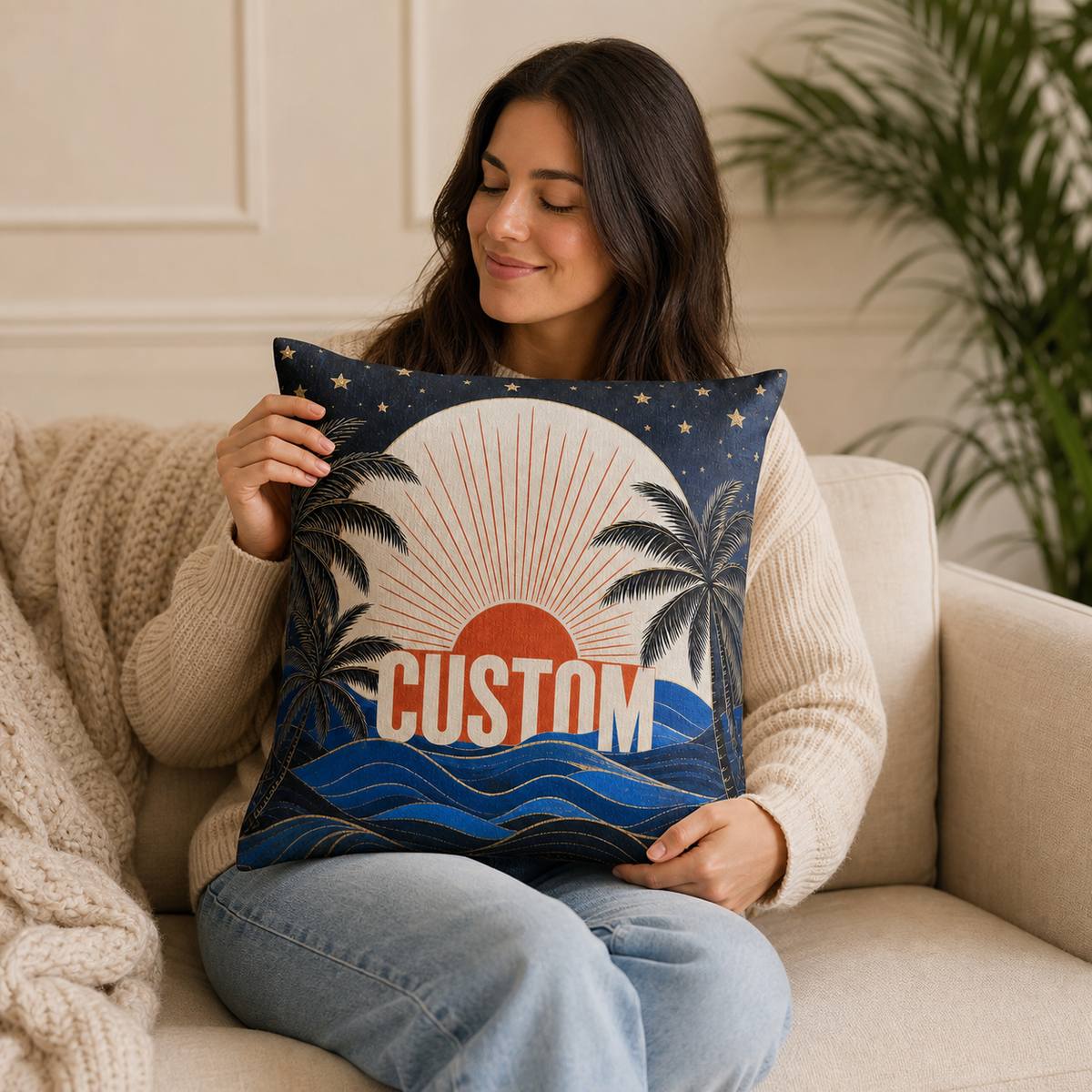Custom Square Pillow — Made From Your Idea