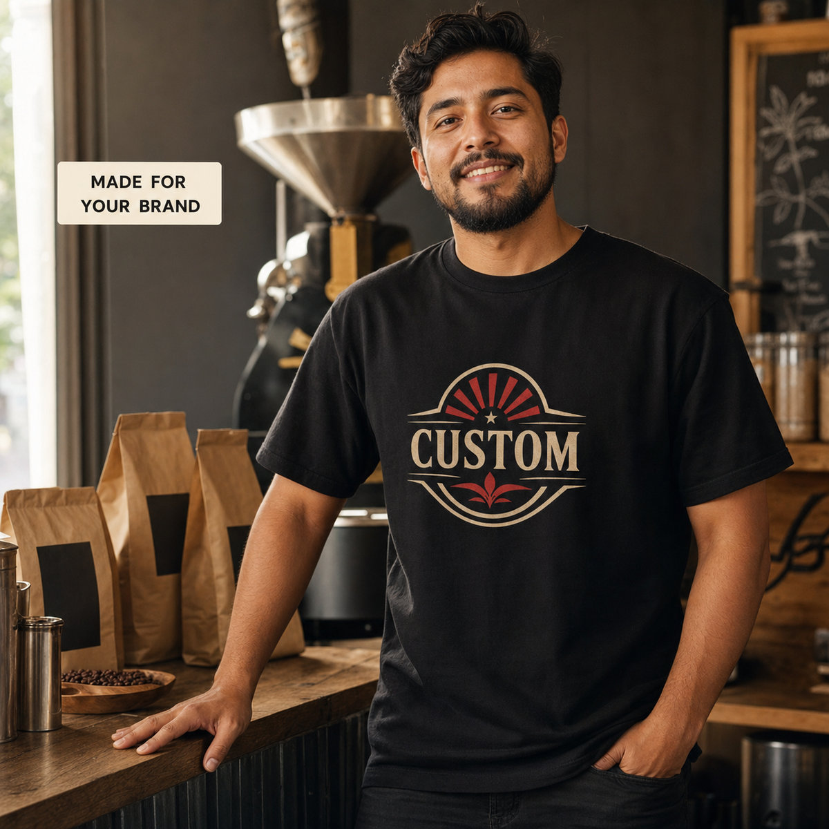 Custom Heavy Cotton T-Shirt — Upload Your Logo, Photo, Text or Design