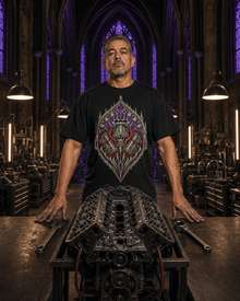 Reliquary V8 Gothic Engine Heart Graphic Tee
