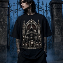 Hooded Tomb Sentinel Heavy Oversized Gothic Tee