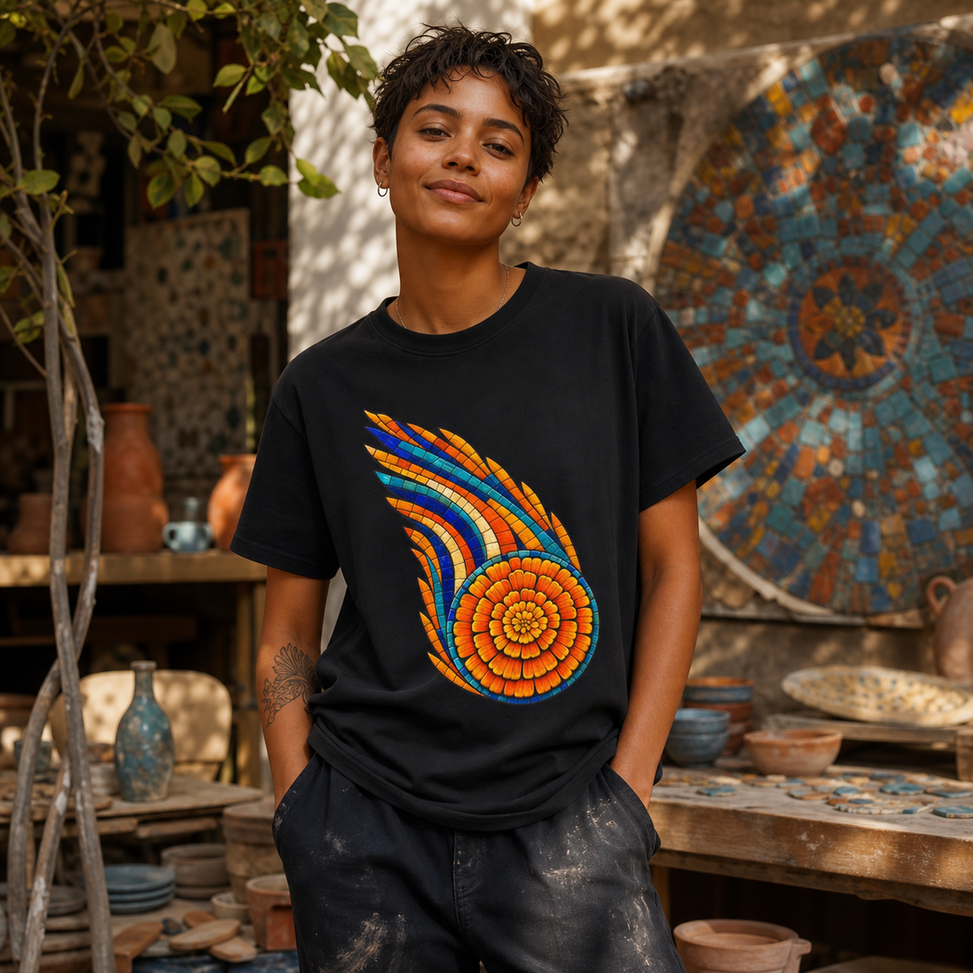 Marigold Meteor Mosaic Graphic Tee