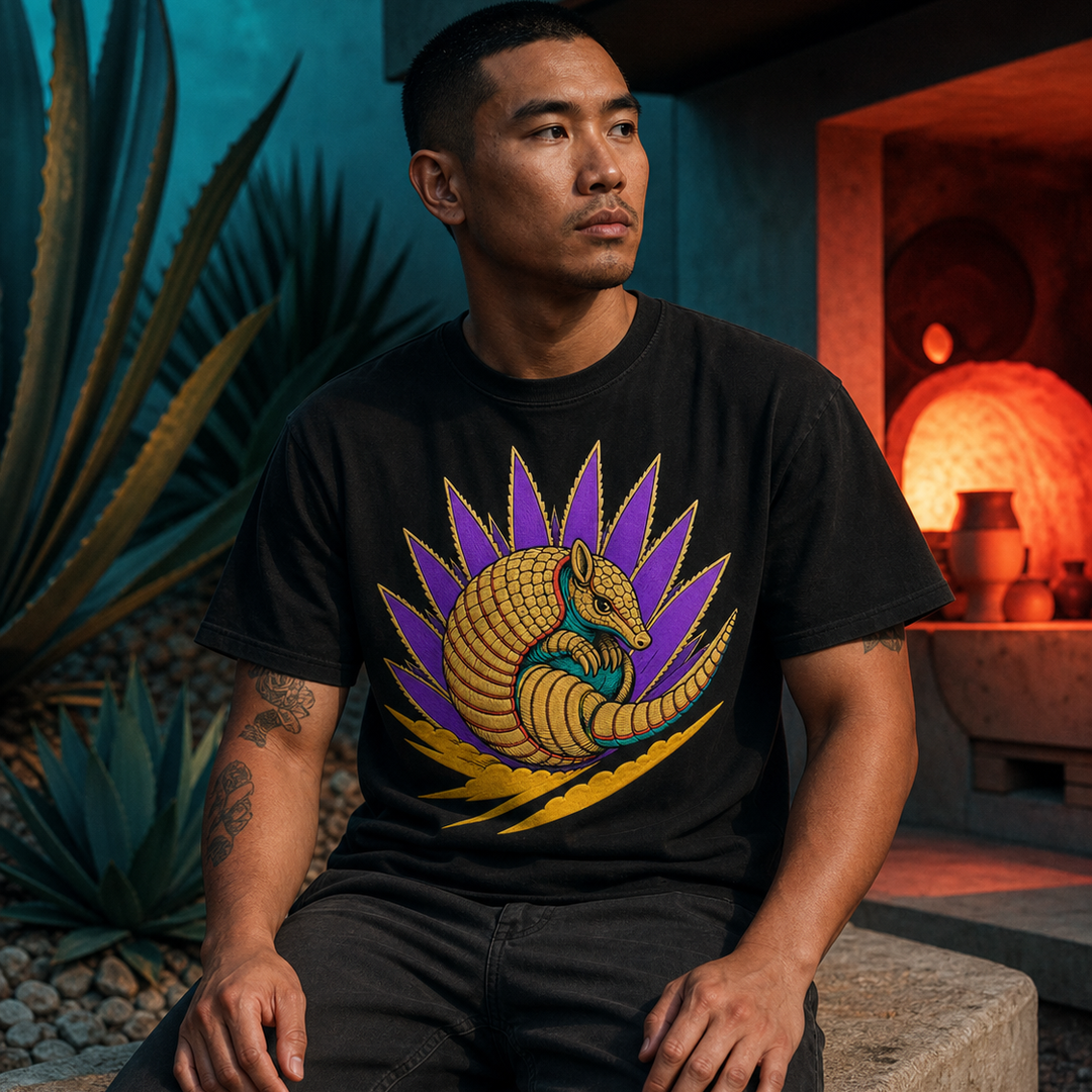 Agave Armadillo Embroidered Western Graphic Tee