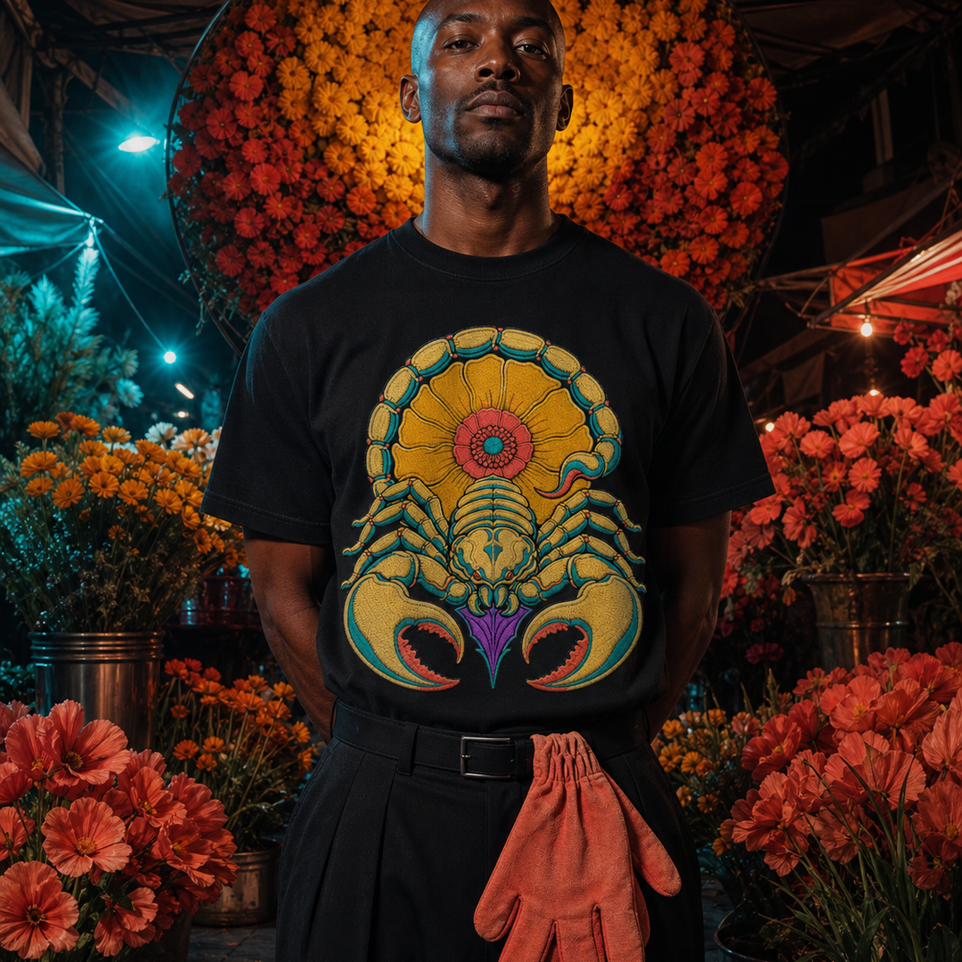 Scorpion Superbloom Embroidered Western Graphic Tee
