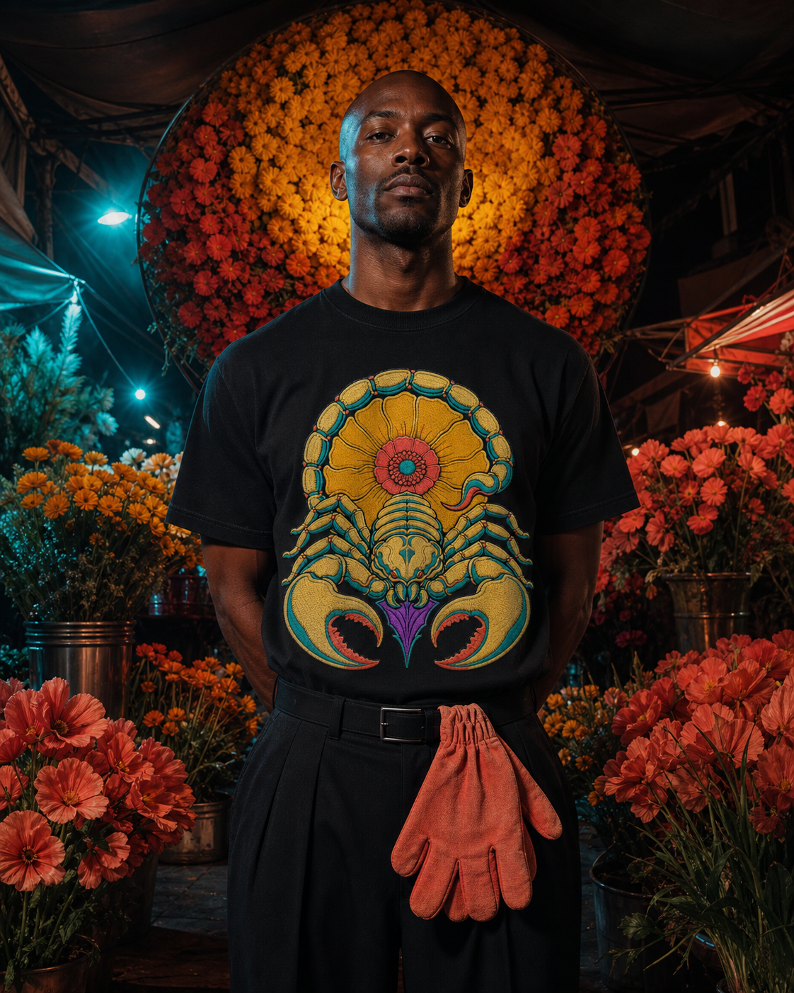 Scorpion Superbloom Embroidered Western Graphic Tee