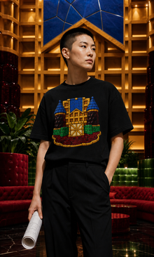 Waffle Fortress Stained Glass Adventure Graphic Tee