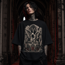 Ruined Mourning Angel Heavy Oversized Gothic Tee