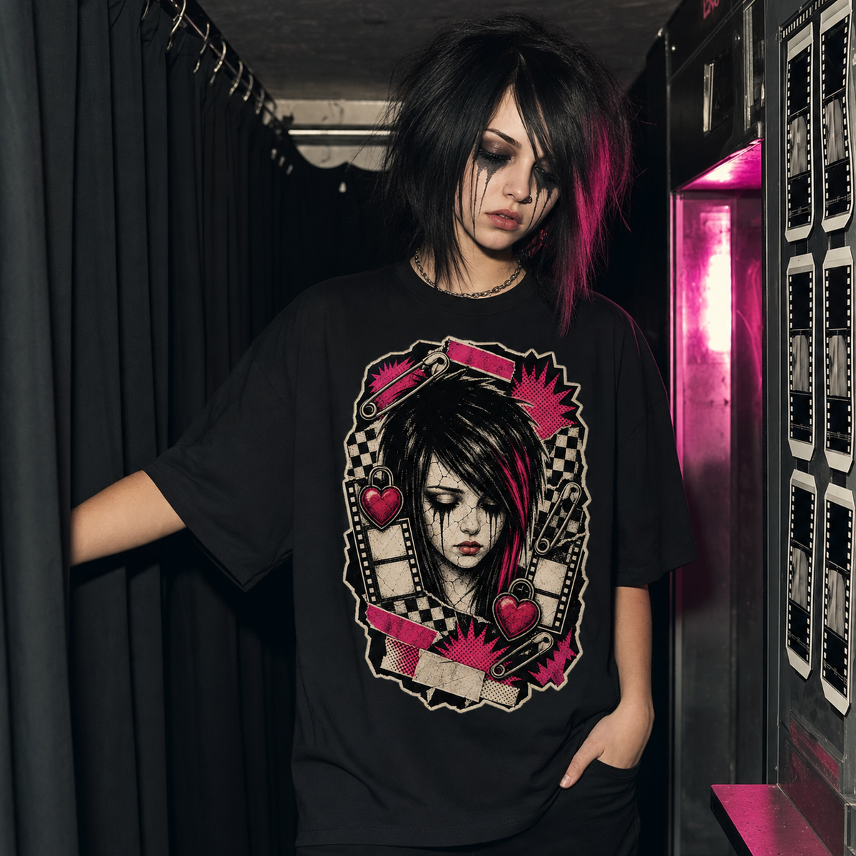 Porcelain Feelings Heavy Oversized Emo Tee